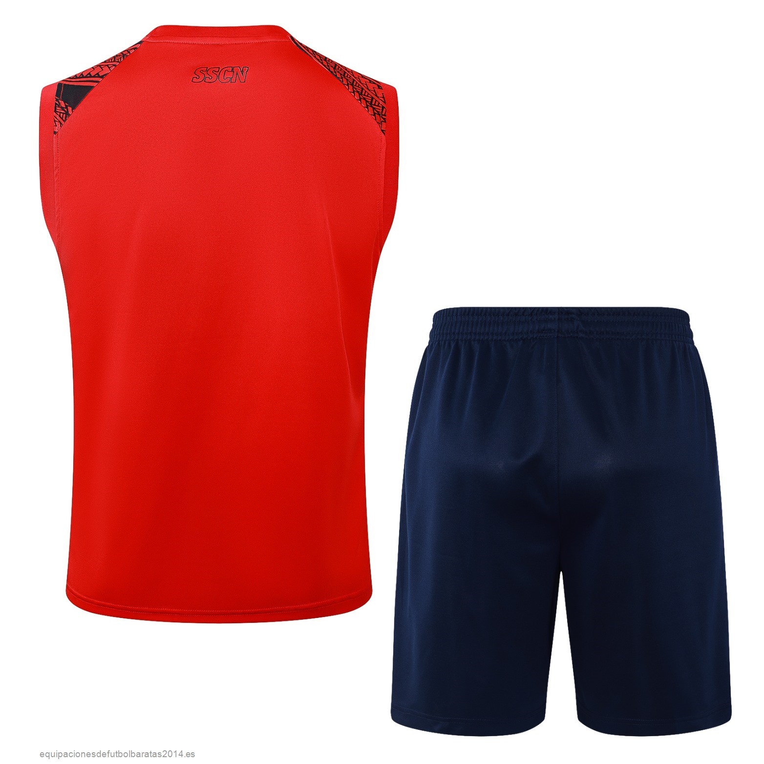 Nuevo Entrenamiento Sin Mangas Conjunto Completo Napoli 24/25 Rojo I Azul Baratas
